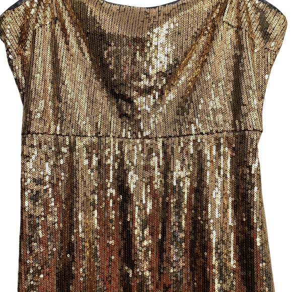 NWT Urban Outfitters Gold Sequin Mini Dress - Picture 3 of 5